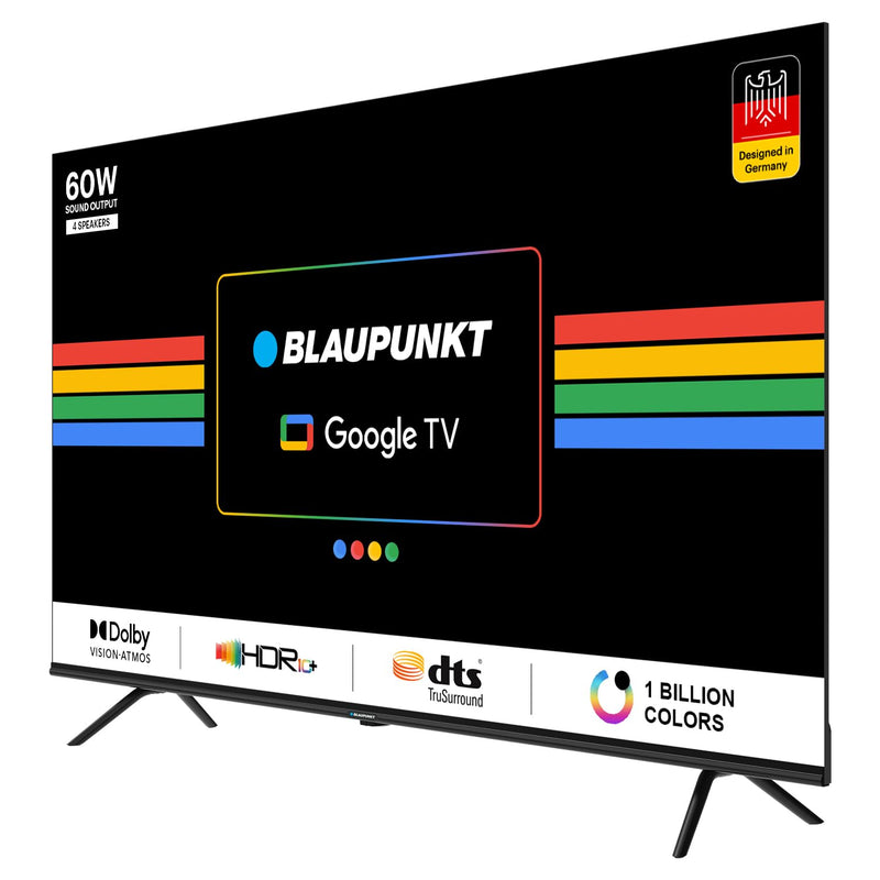 Blaupunkt 126 cm (50 inches) Cyber Sound G2 Series 4k Ultra HD LED Google TV 50CSGT7022 (Black)