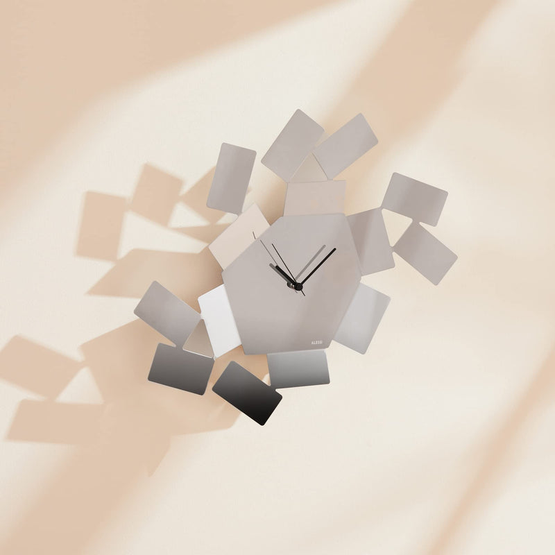 Alessi Aleesi MT19 B Stanza Scirocco Wall Clock, Black