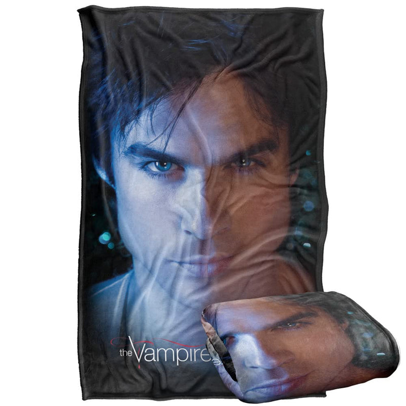 Vampire Diaries Damon Eyes Silky Touch Super Soft Throw Blanket 36" x 58",Damon Eyes