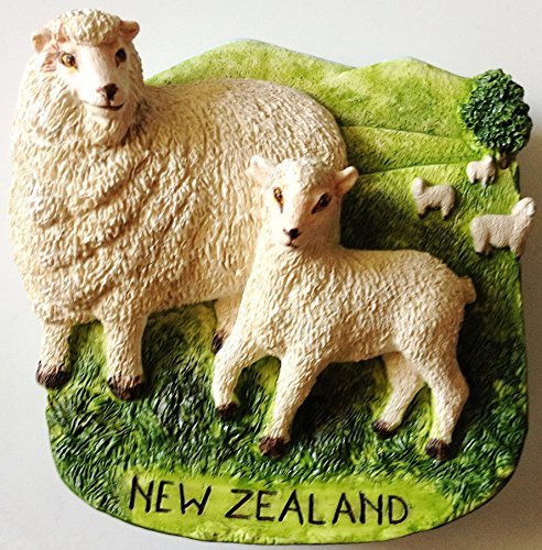 Thai MCnets Sheep New Zealand Resin 3D Fridge Refrigerator Thai Magnet Hand Made Craft