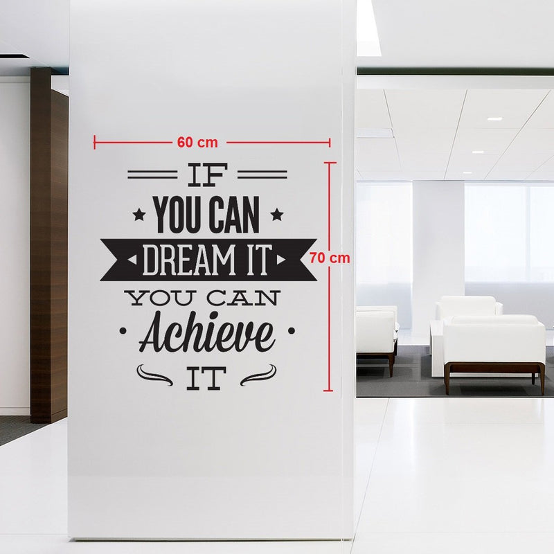 Asmi Collections Self Adhesive PVC Wall Stickers Motivational Quotes