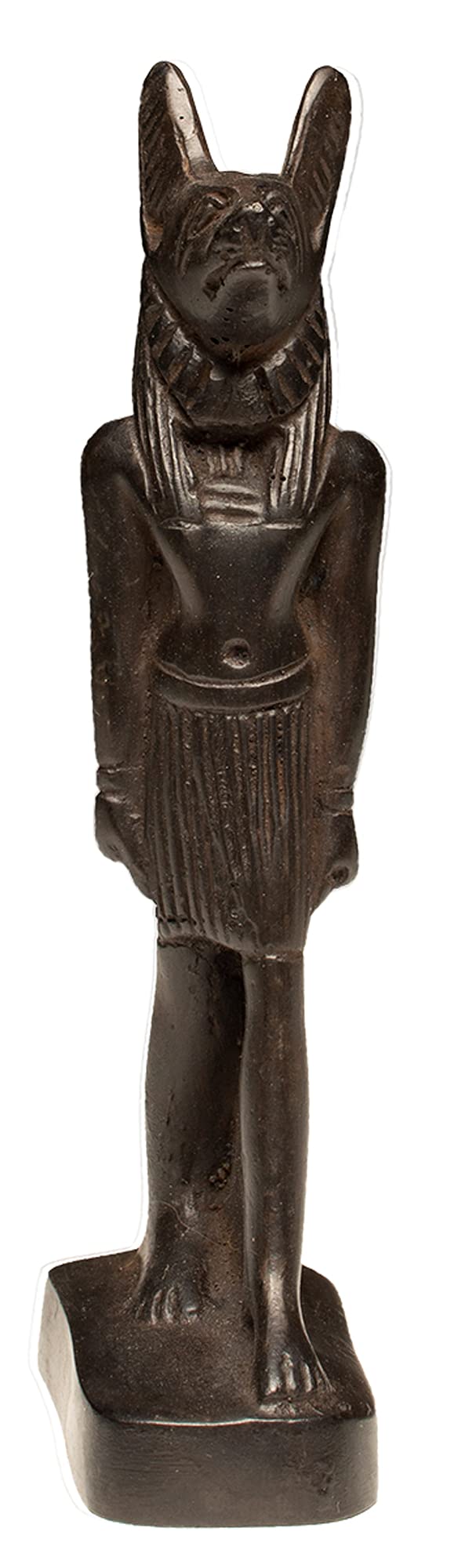 Discoveries Egyptian Imports - Anubis Miniature Standing Statue - Black, 4.75" Tall - Made in Egypt