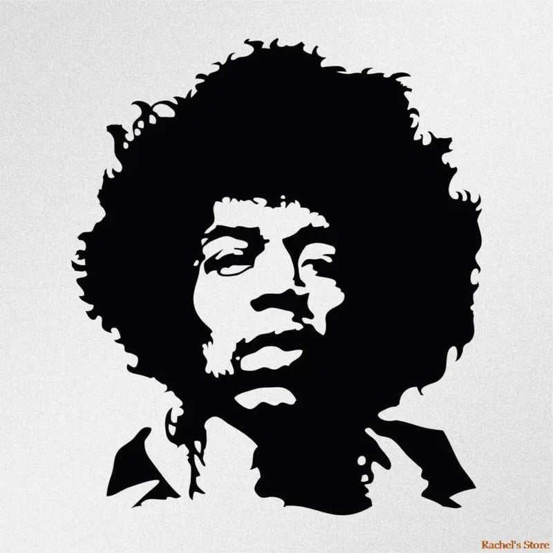 GADGETS WRAP Wall Decal Vinyl Sticker Jimi Portrait Car Sticker for Office Home Wall Decoration