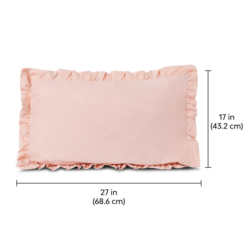 10Club King Size BedSheet Set (270 TC, 106 X 106 Inch) | 3 Piece Bedding(1 Bedsheet, 2 Pillow cover) | 100% Cotton | Shrinkage and Fade Resistant | Easy Care| Peach