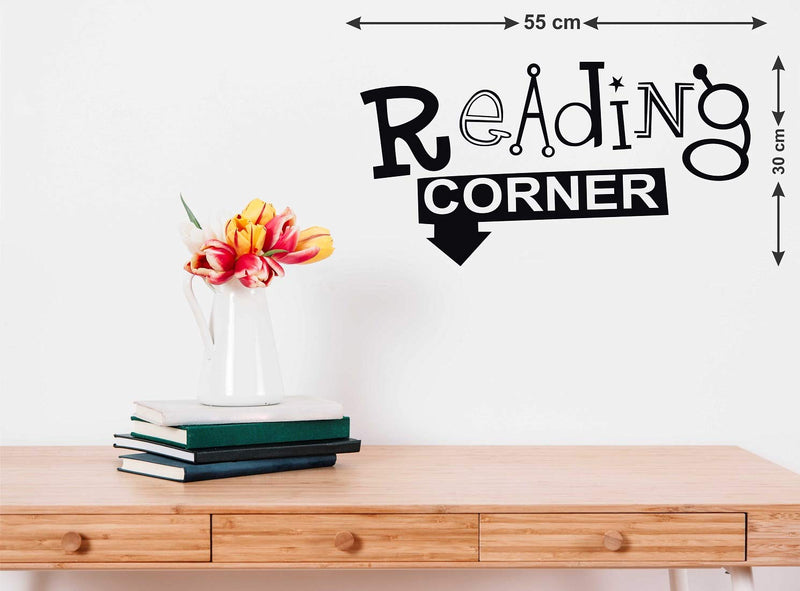 Wallstick Reading Corner wallstickers (Vinyl 55 cm x 30 cm)