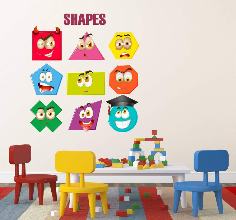 Tuffuk Shapes Large Vinyl Wallstickers for Home Decorations(60 cm x 70 cm)5TZ0179