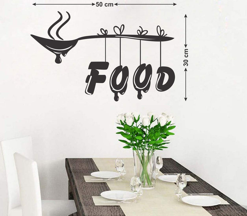 Wallzone Food Theme Decorative Vinyl Wall Sticker for Kids Room/Bedroom/Dining Hall| Wall Sticker for Home Decor (Medium, 50 cm x 30 cm)