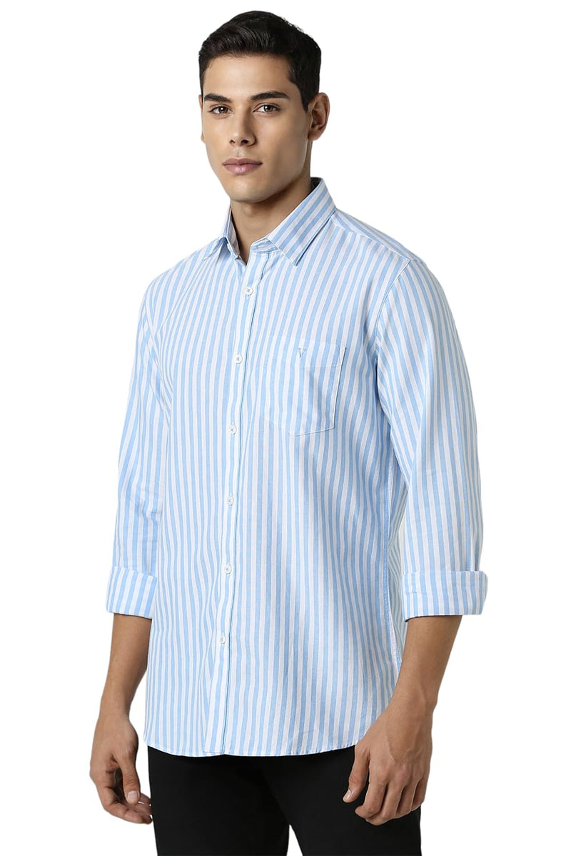 Van Heusen Men's Slim Fit Shirt (VSSFUSLFK47278_White