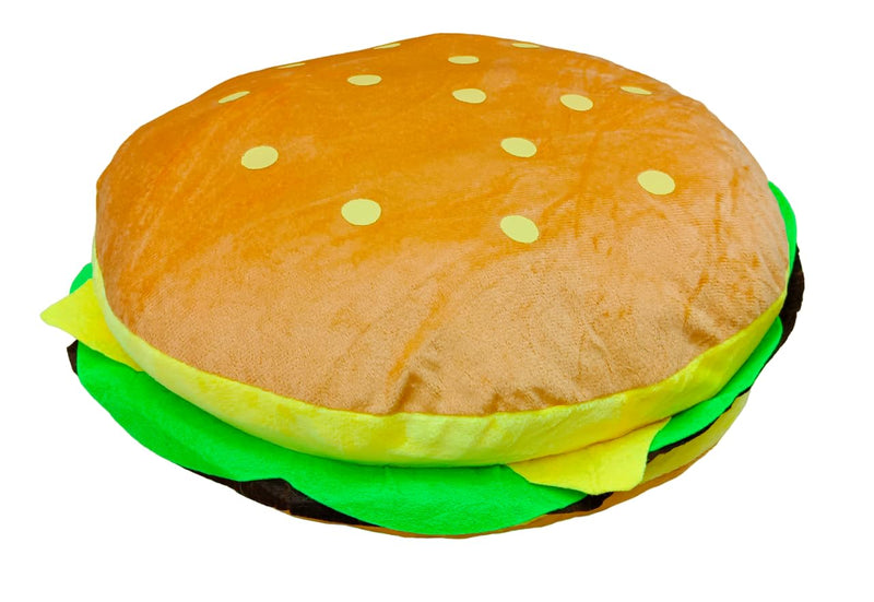 Burger Pillow Hamburger Plush Cheeseburger Pillow Stuffed Food Cushion Pillow for Kids