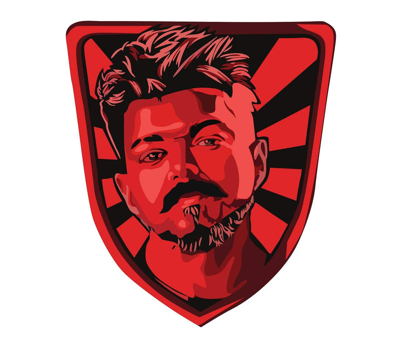 Tuffuk Ilayathalapathiy Vijay Sheild Large Vinyl Wallstickers for Home Decorations(45 cm x 50 cm)4TZ175