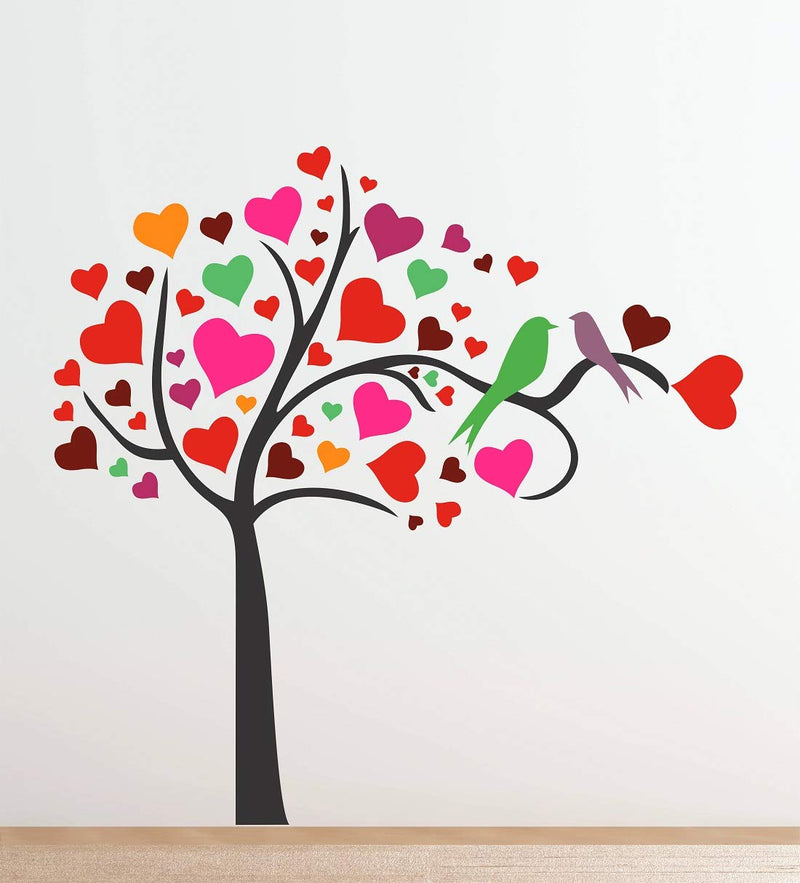 Tuffuk Love Tree Large Vinyl Wallstickers for Home Decorations(100 cm x 100 cm)5TZ218