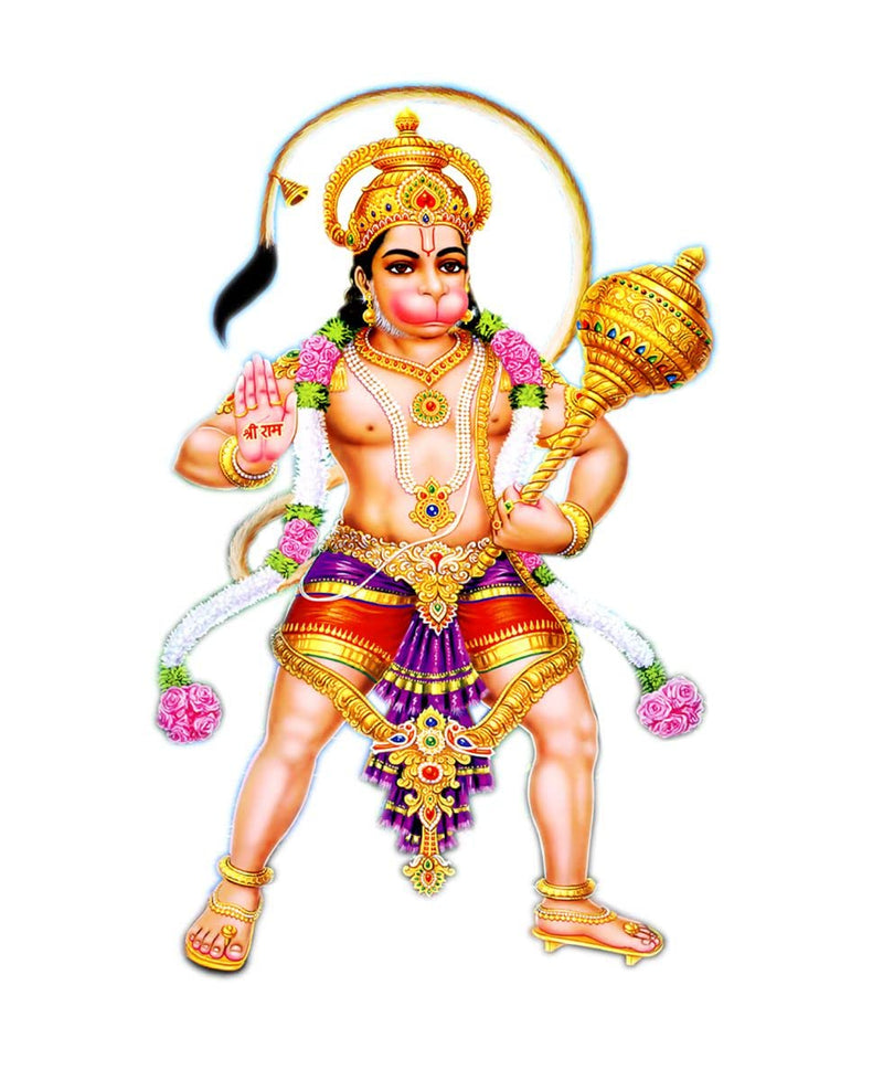 Decor Kraft Shri Hanuman Wall Sticker & Decal,Size- 63 Cm X 32 Cm,Religious