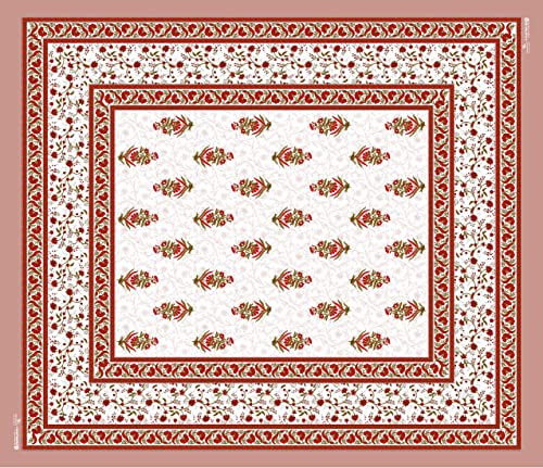 UniqChoice 100% Cotton Jaipuri & Rajasthani Traditional Single Bed Sheet with 1 Pillow Cover