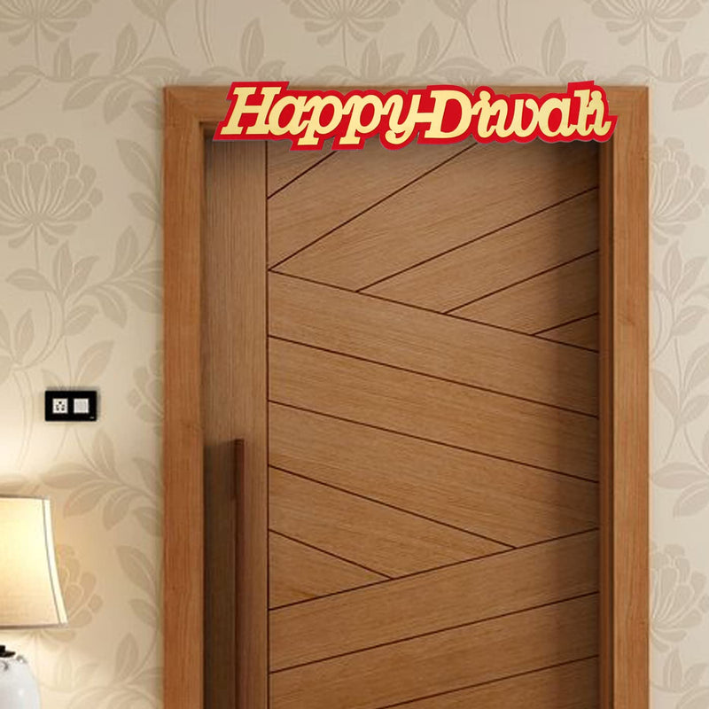 Confidence Happy Diwali Sticker For Home/Room And Main Door Diwali Festival Decoration Items (M3)