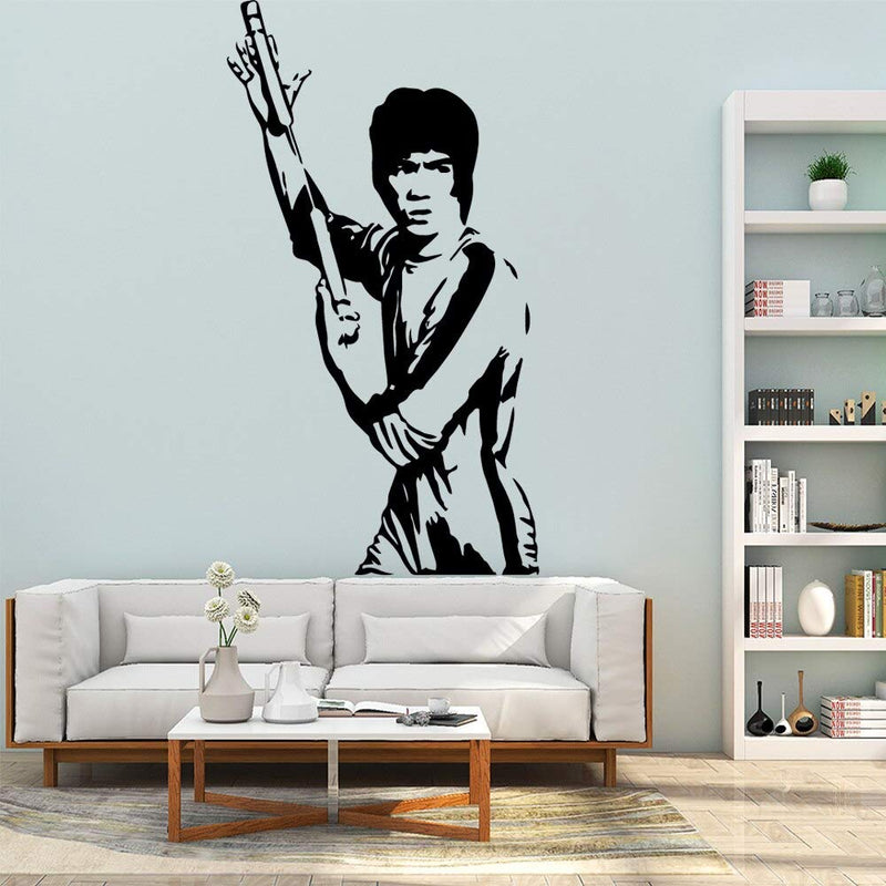 GADGETS WRAP Classic Kung Fu Bruce Lee Vinyl Sticker Vinyl Wall Decal Decoration Sticker