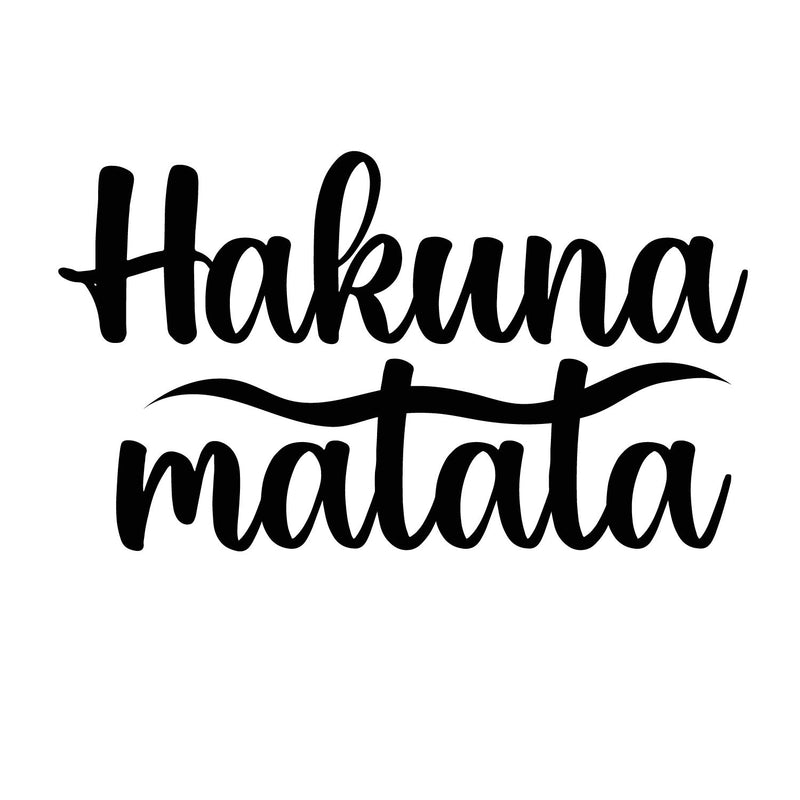 eCraftIndia "Hakuna Matata Black Mdf Engineered Wooden Wall Art/Hanging Cutout For Home Wall Decor