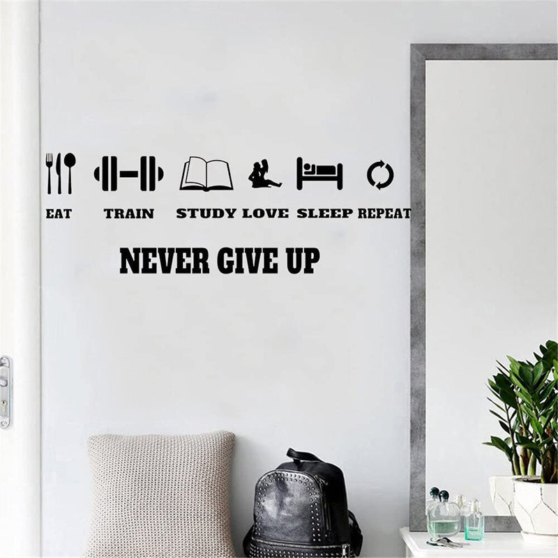 GADGETS WRAP Vinyl Decal Sticker Gym Motivation Quote (Item Finish Size : 57cm x 19cm)