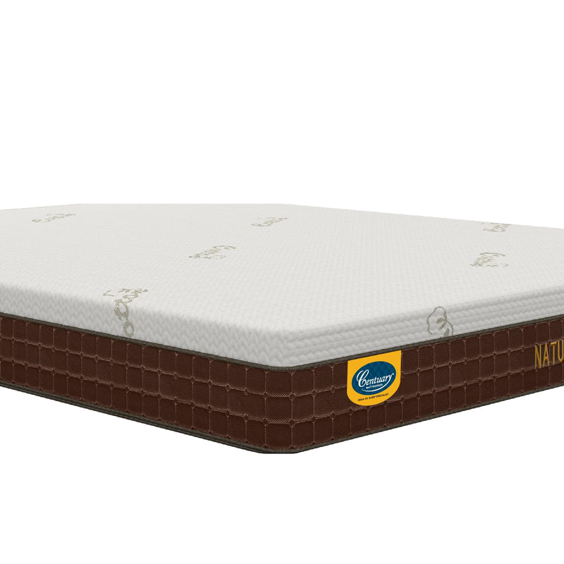 Centuary Mattresses 100% Natura Latex,8-Inch Single Size Mattress,10 Years Warranty,Medium Firm with Copper Gel Foam & Rubberised Coir Mattress (72x36x8)