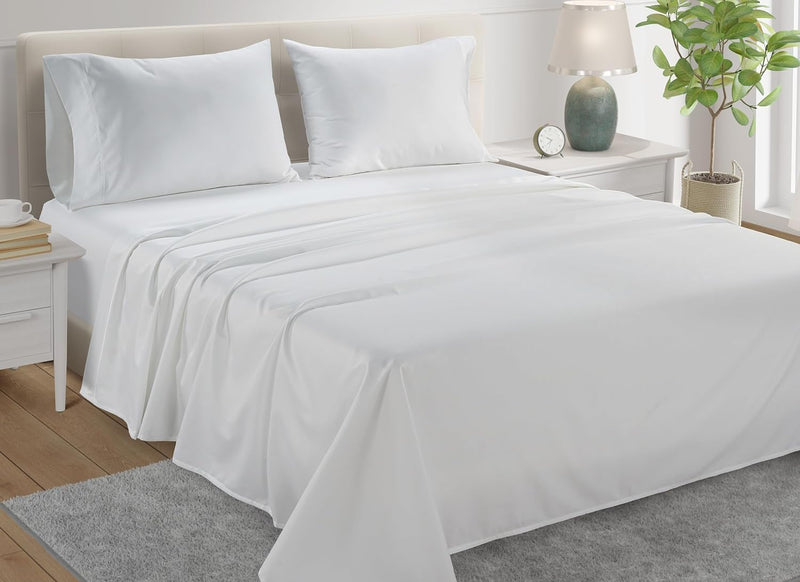 California King, White : Chateau Home Collection 800-Thread-Count Egyptian Cotton Deep Pocket Sateen Weave Calking Sheet Set, White