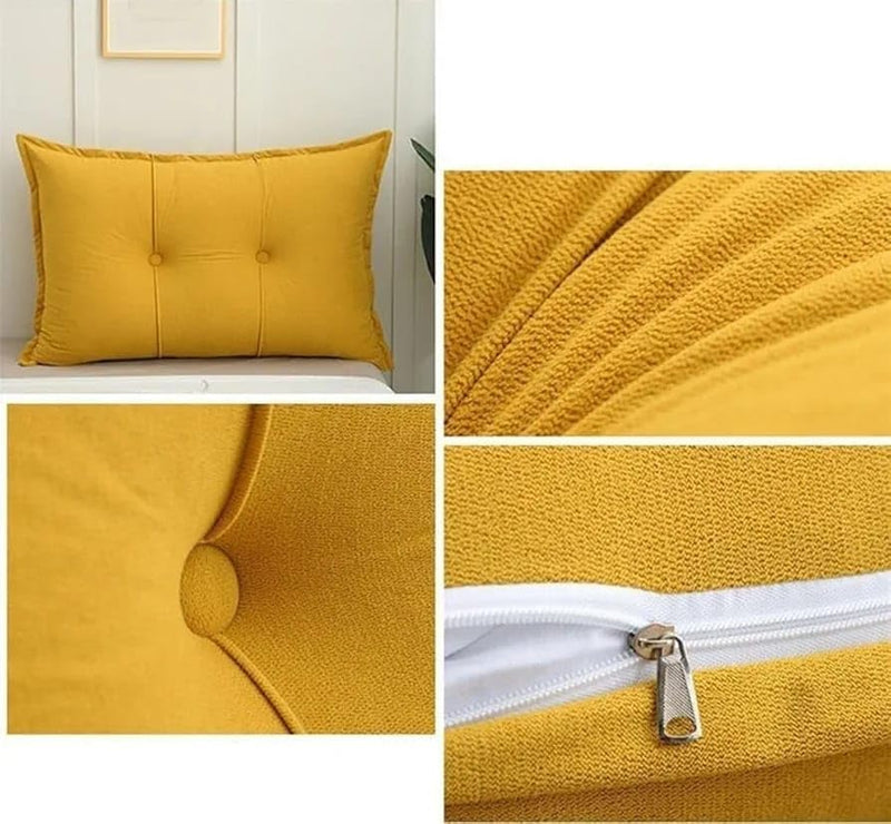 zenspace Luxury Extra Soft Pillow (Soft Velvet, Yellow)