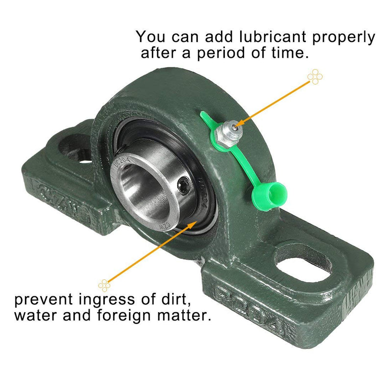 eDealMax Self-Alignment Pillow Block Cast Bearing UCP204 20mm Mounted Bear