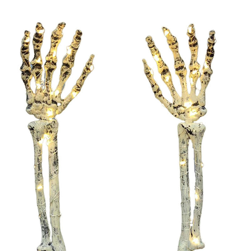SAZ DEKOR 2Pcs Skeleton Arm Stakes ghts LED Ground Lamp for Festival Decor