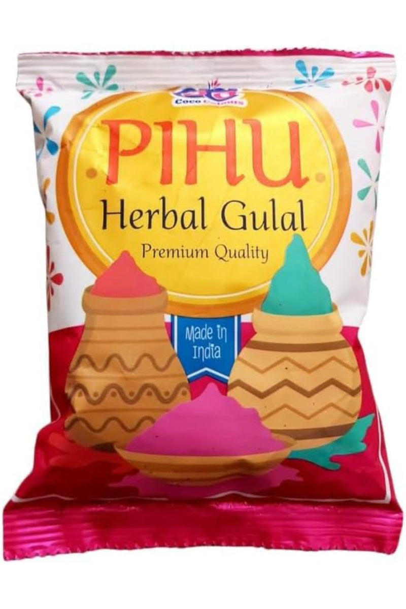 Gulal - Muliticolor (Pack of 4) | 100% Natural and Herbal Gulal | Organic Coloured Powder | Non-Toxic and Skin-Friendly Holi Gulal | Holi Celebration