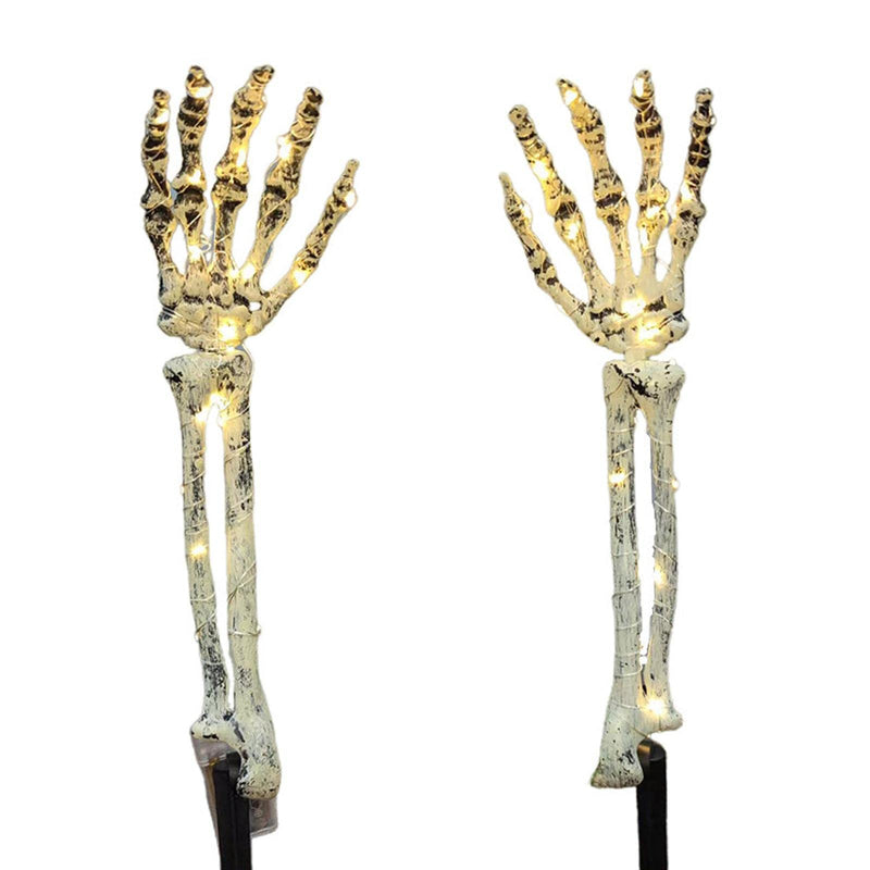 SAZ DEKOR 2Pcs Skeleton Arm Stakes ghts LED Ground Lamp for Festival Decor