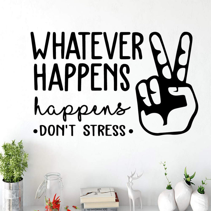 GADGETS WRAP Wall Decal Vinyl Sticker Cartoon Don't Stress for Office Home Wall Decoration