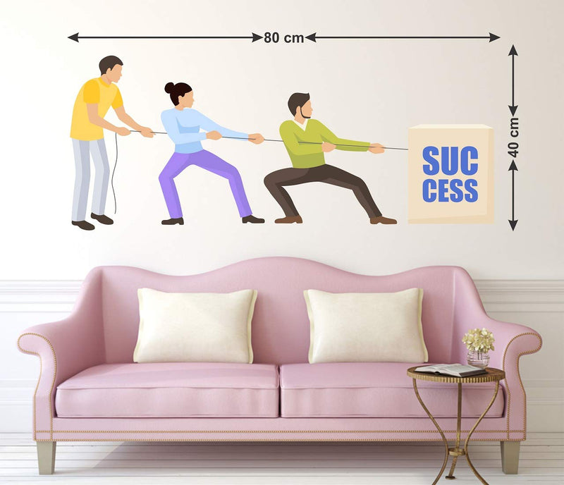 Tuffuk Success Large Vinyl Wallstickers for Home Decorations(80 cm x 40 cm)4TZ258