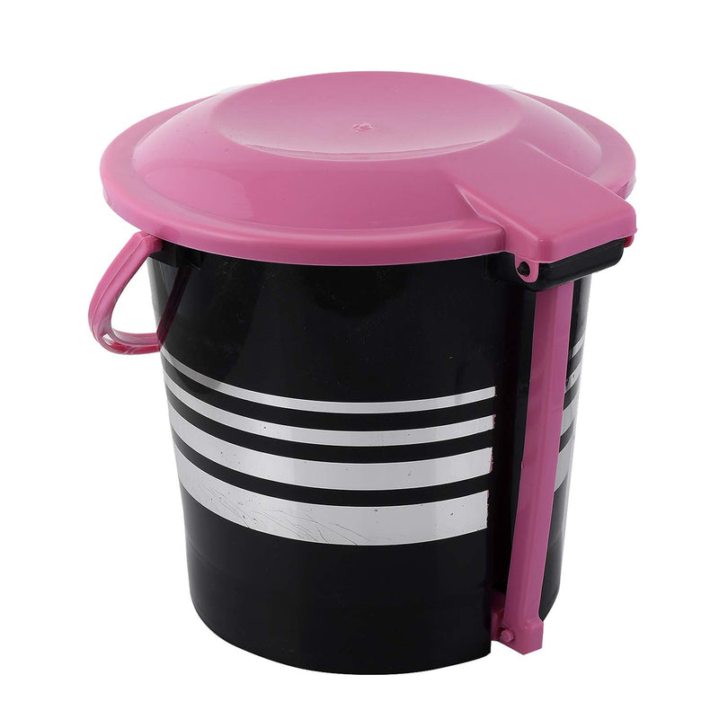 Kuber Industries Plastic Dustbin Garbage Bin with Handle, Capicity 5 Liters (Pink) -CTKTC037970