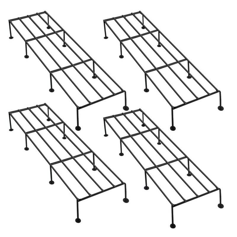 Kraft Seeds by 10CLUB Metal Stand for Plants |Plant Stands|Plant Stand for Balcony | Rectangular Metal Plant Stand|Pot Stand|Flower Pots – 60 cm (Set of 4) for Indoor & Outdoor Use Home and Garden