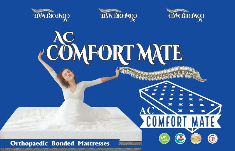 Ac Comfort Mate Elite pro 4 inch Single High Density (HD) Foam Mattress (72x36)