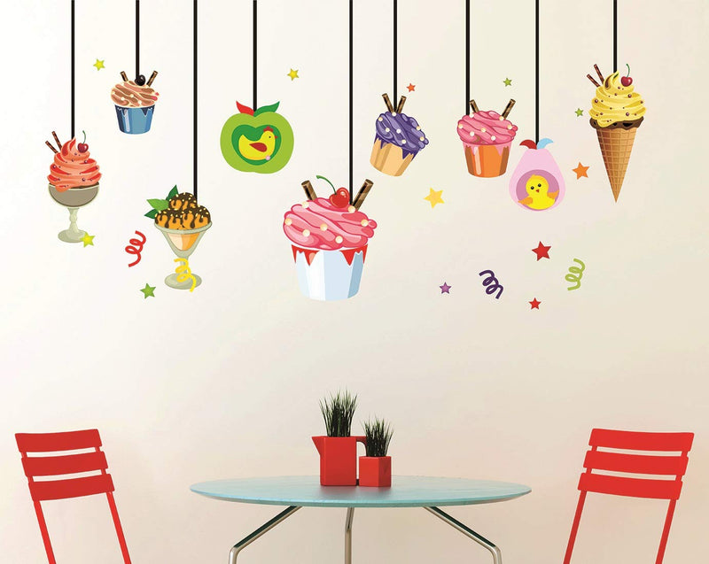 LANSTICK ICE Cream Hanging Sticker for Wall Decoration