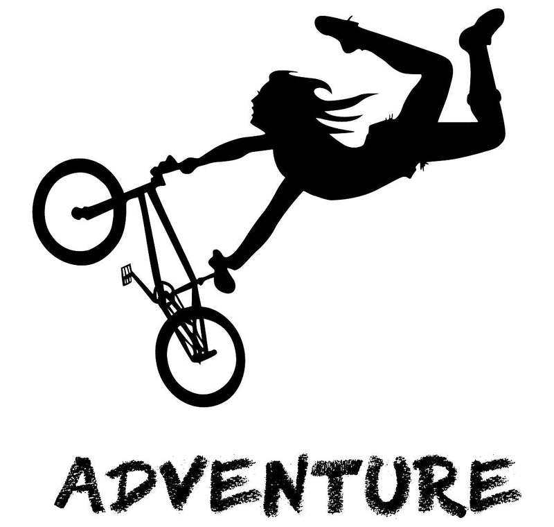 Tuffuk Adventure Stunt Large Vinyl Wallstickers for Home Decorations(60 cm x 70 cm)5TZ281