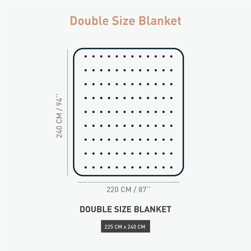 Trident Home Essential Double Flannel Blanket, 290 GSM, 100% Micro Polyester, Ac Blanket Double Bed, Home Essential Printed-Otis