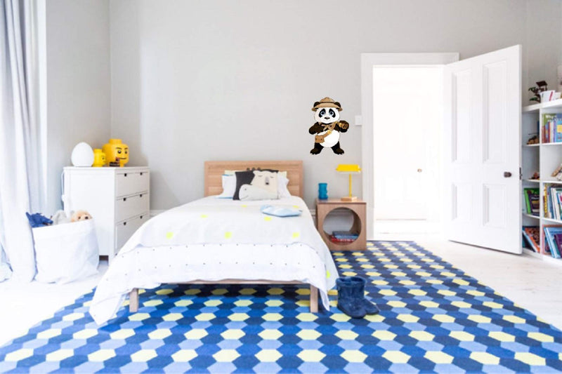 Walltech Cute Panda Wall Sticker| Beautiful Design Wall Decoration Sticker