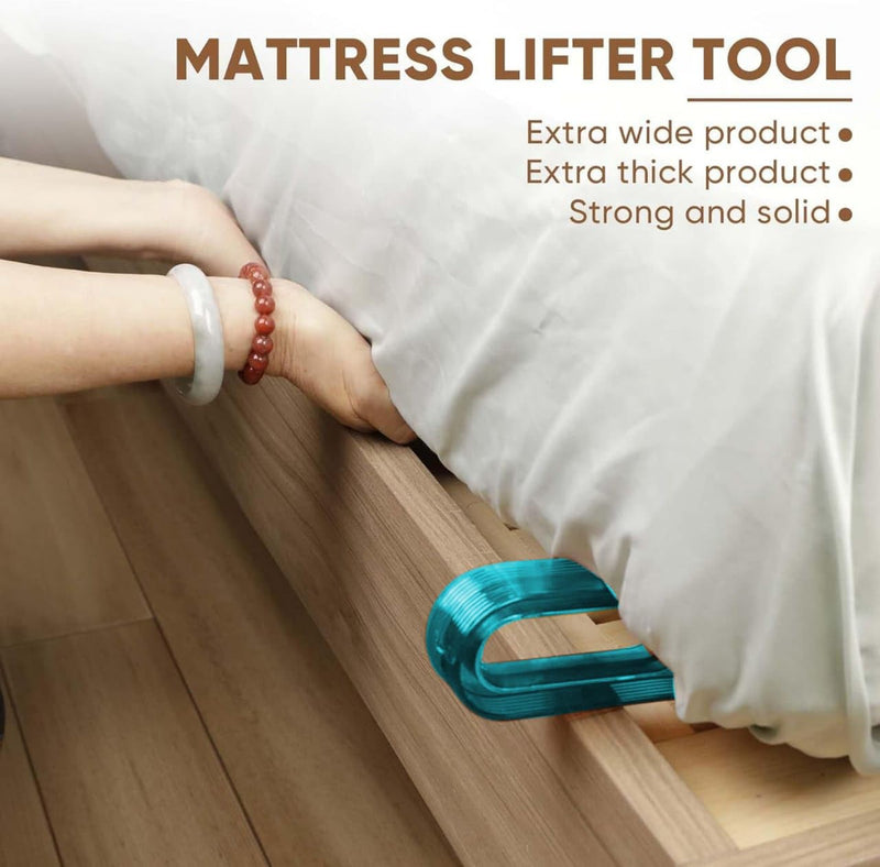 SKC Enterprise Plastic (Pack of 1) Mattress Lifter Tool 2 in 1 Bedsheet Tucker Tool/Stand Bed Lifter Helps Lift and Hold Mattress Wedge Elevator Tool Bed Making Tool Bed Tucker Tool