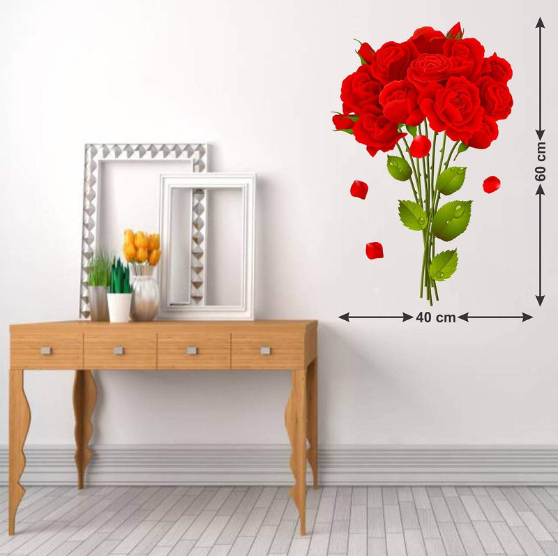 Tuffuk Flower Large Vinyl Wallstickers for Home Decorations(40 cm x 60 cm)4TZ173