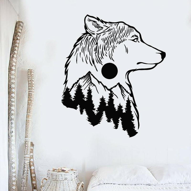 GADGETS WRAP Wall Decal Vinyl Sticker Tribal Nature Moon for Office Home Wall Decoration