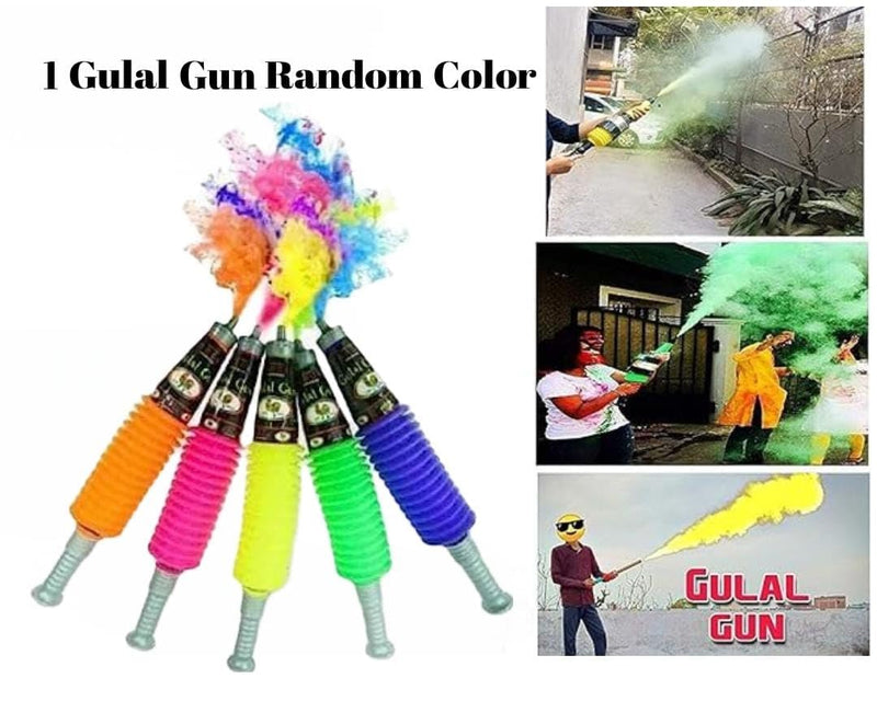 FETE PROPZ Holi Color Natural Gulal Gun/Holi Gulal Color (Pack of 1)