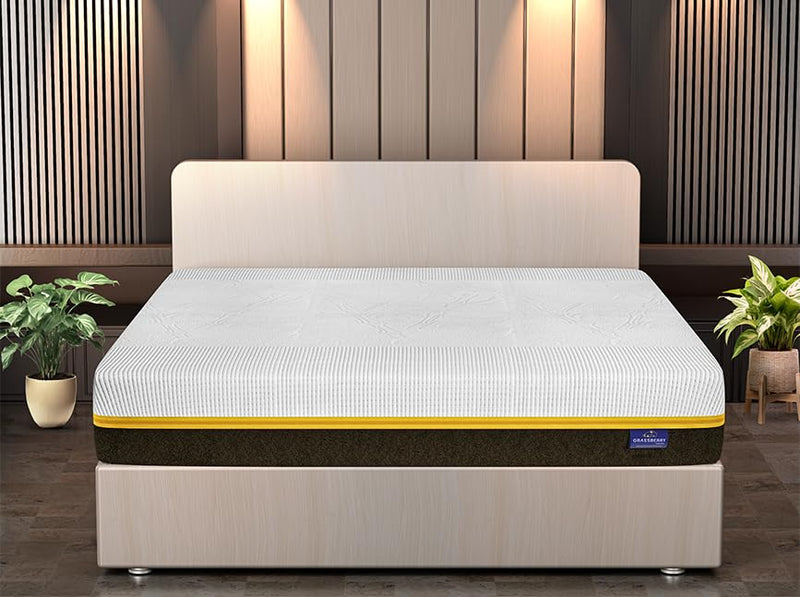 Grassberry Dual Comfort Natural Latex Mattress - Pure 100% Natural Latex with Bamboo Fabric(78x60x6)