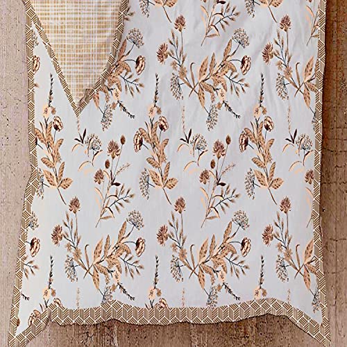 HAWTE Floral Double AC Blanket for AC Room (Cotton, Peach Orange) - Perfect for Every Season