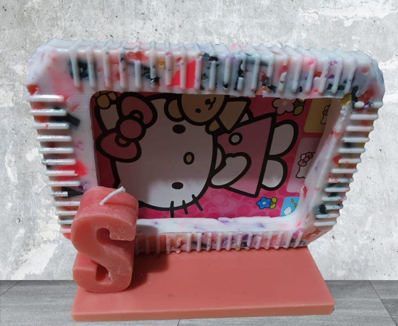 Candle Scented Designer customised Photo Frame with Alphabet Candle (S)