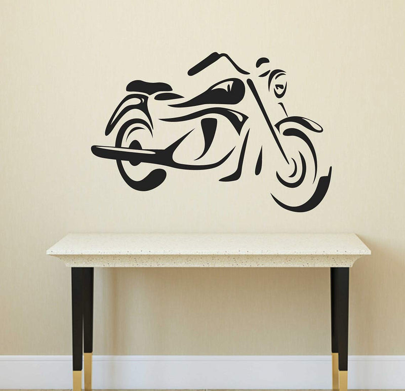 Tuffuk Biker Large Vinyl Wallstickers for Home Decorations (70 cm x 50 cm)5TZ324