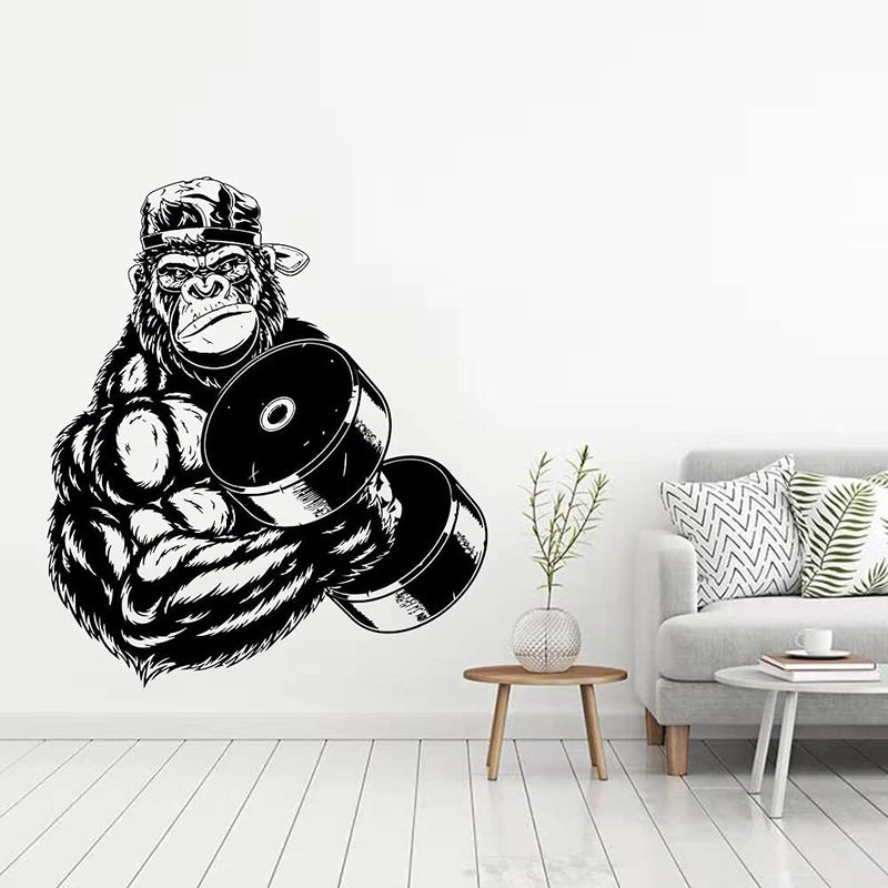 GADGETS WRAP Vinyl Decal Sticker Gorilla Bodybuilder Gym Fitness (Item Finish Size : 66cm x 57cm)