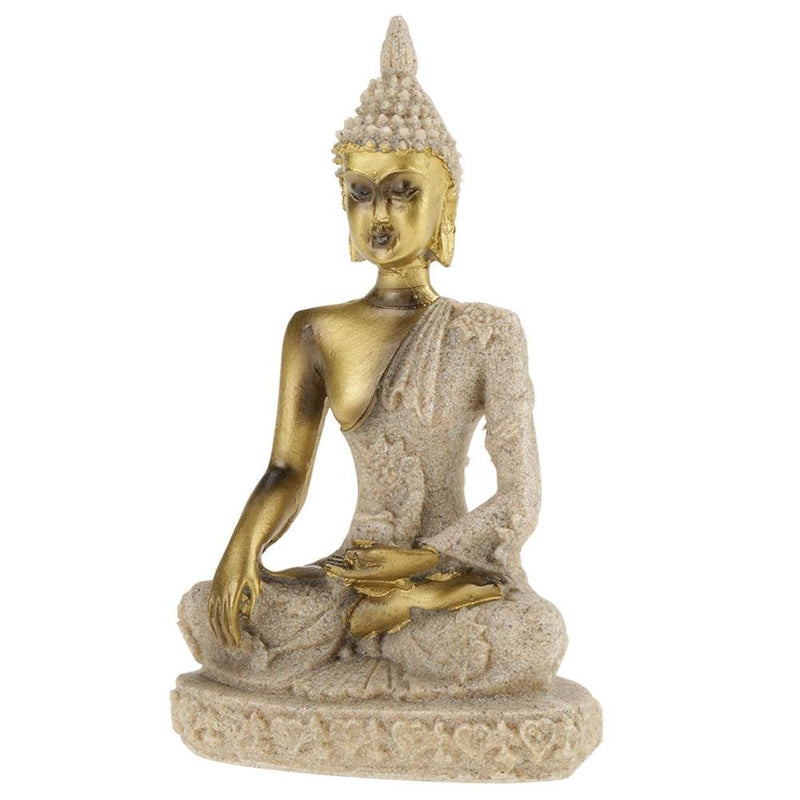 Buddha Statue, Bring Good Luck 11x6.5x3.8cm Hand Carved Buddha Statue, Gift Home for Family Collections