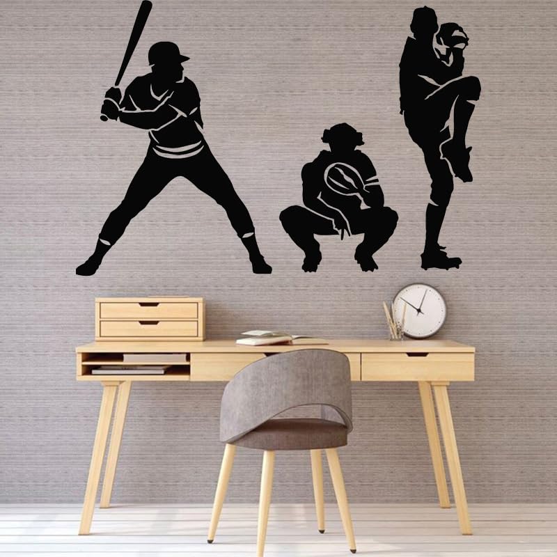 GADGETS WRAP Wall Decal Vinyl Sticker Baseball Boy for Office Home Wall Decoration