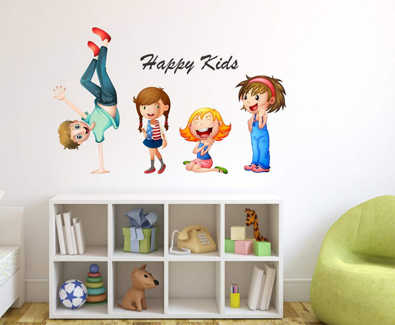 Tuffuk Happy Kids Large Vinyl Wallstickers for Home Decorations(70 cm x 40 cm)5TZ139