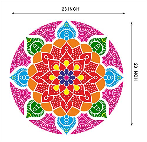 Rangoli Stickers for Diwali Special - Apply Them on Your Floor or Any Flat, Smooth Surface.